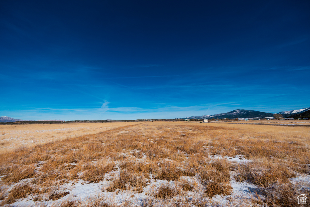 Mountain view featuring a rural view