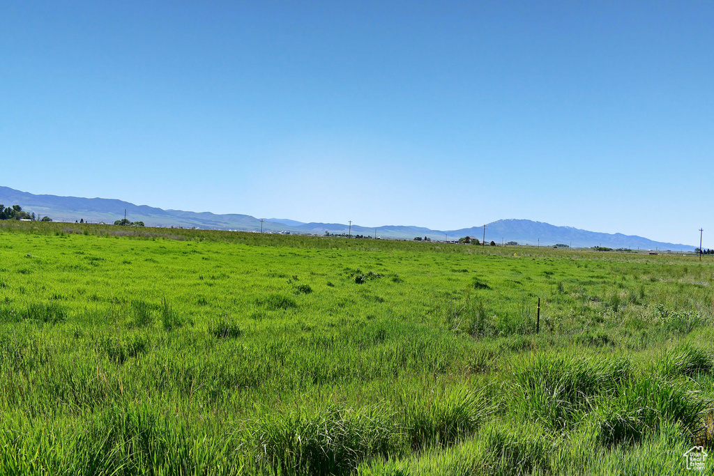Mountain view featuring a rural view