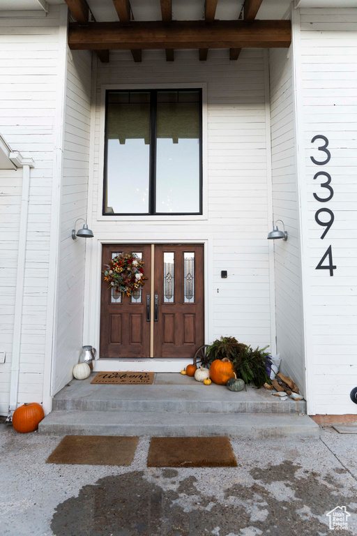 View of entrance to property