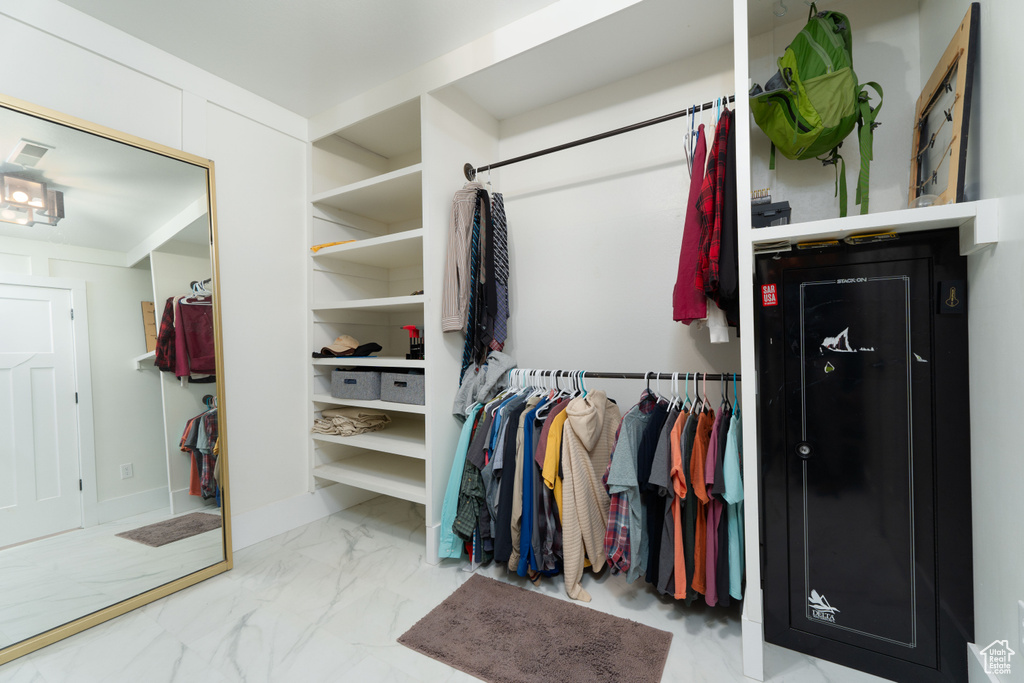 View of spacious closet