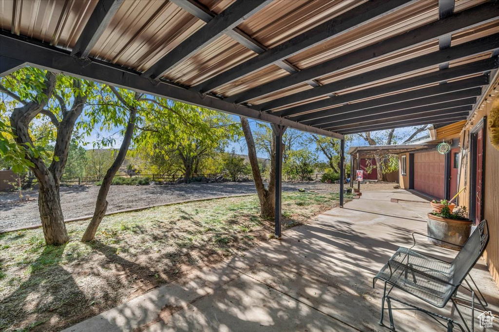 View of patio