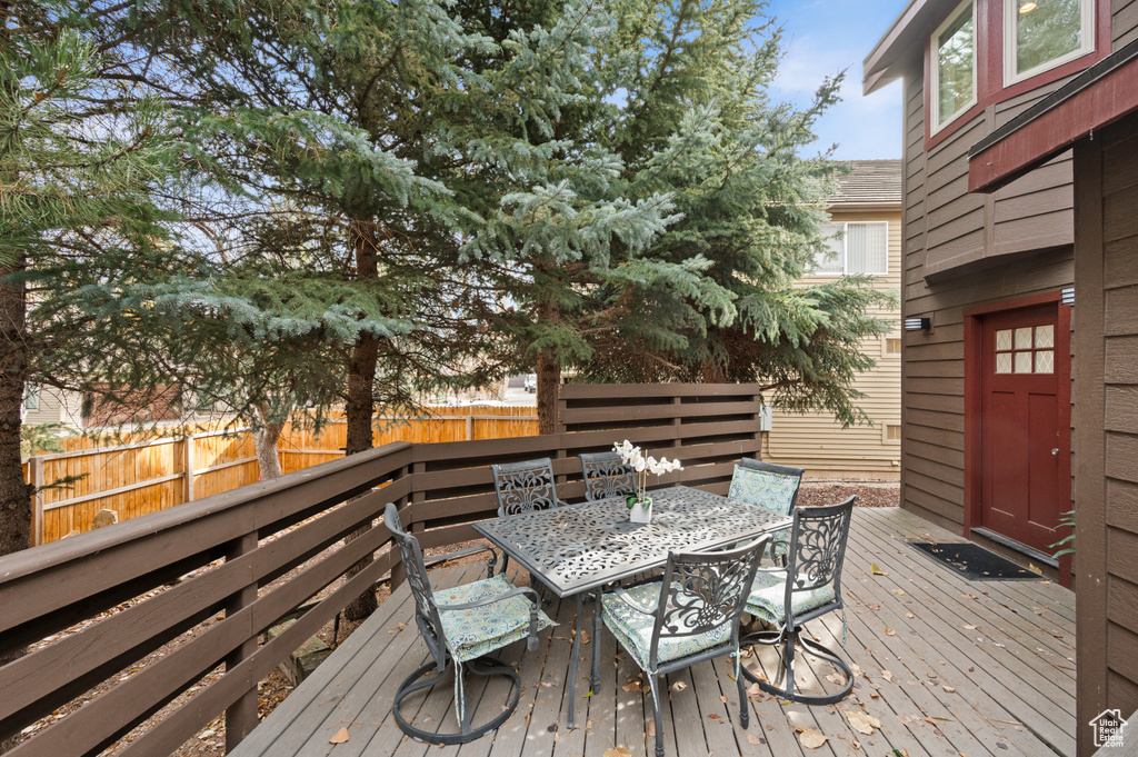 View of deck