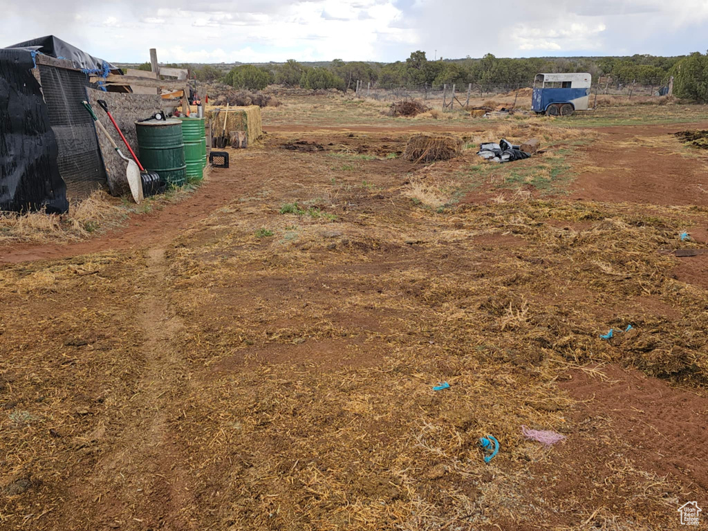 Exterior space with a rural view
