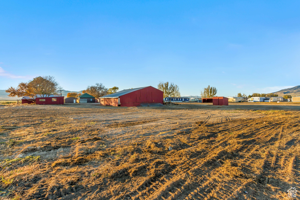 View of yard featuring a rural view