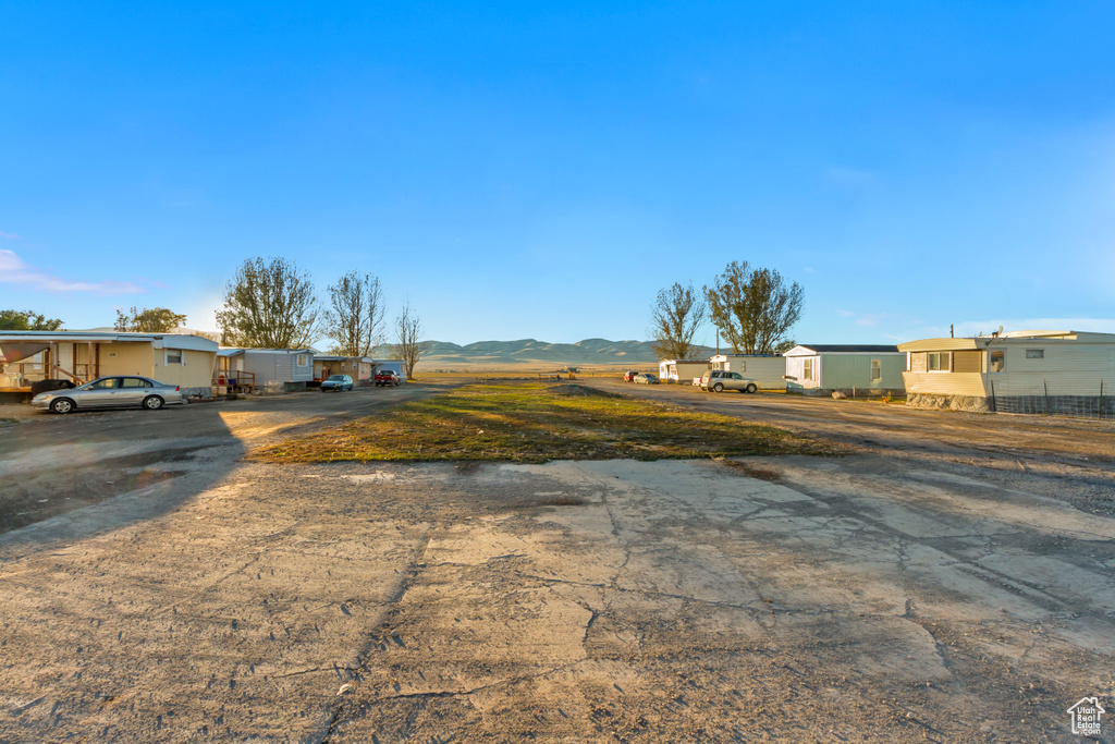 View of road with a mountain view