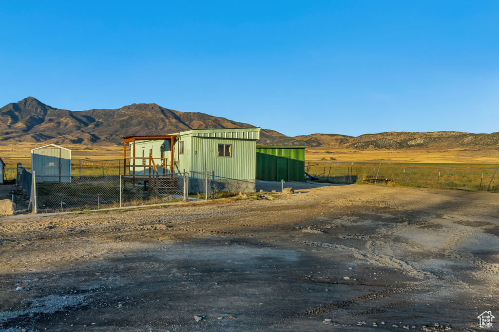 Exterior space with a rural view