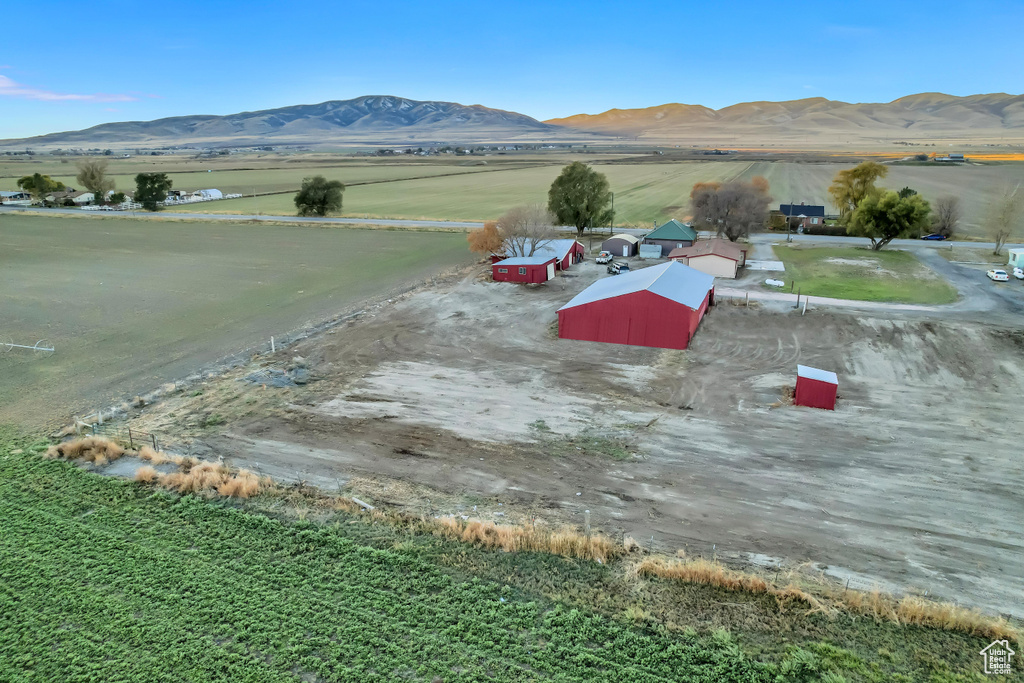 View of mountain feature featuring a rural view