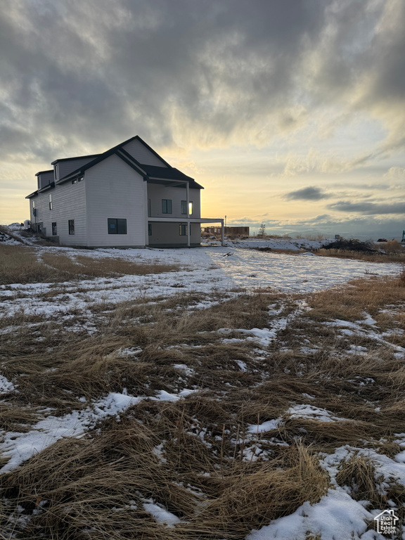 View of snow covered exterior