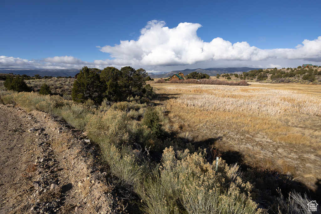 Mountain view with a rural view