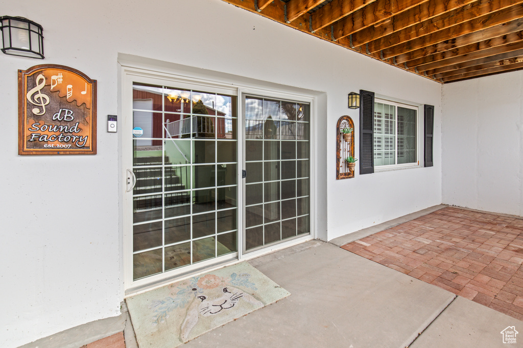 View of entrance to property