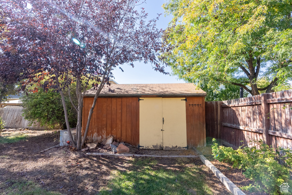 View of outbuilding