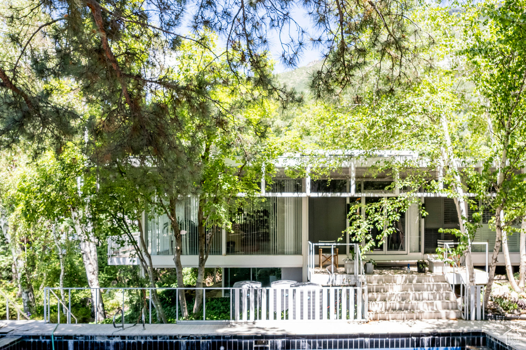 View of rear view of house