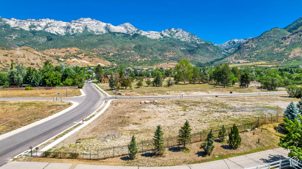 Mountain view featuring a rural view