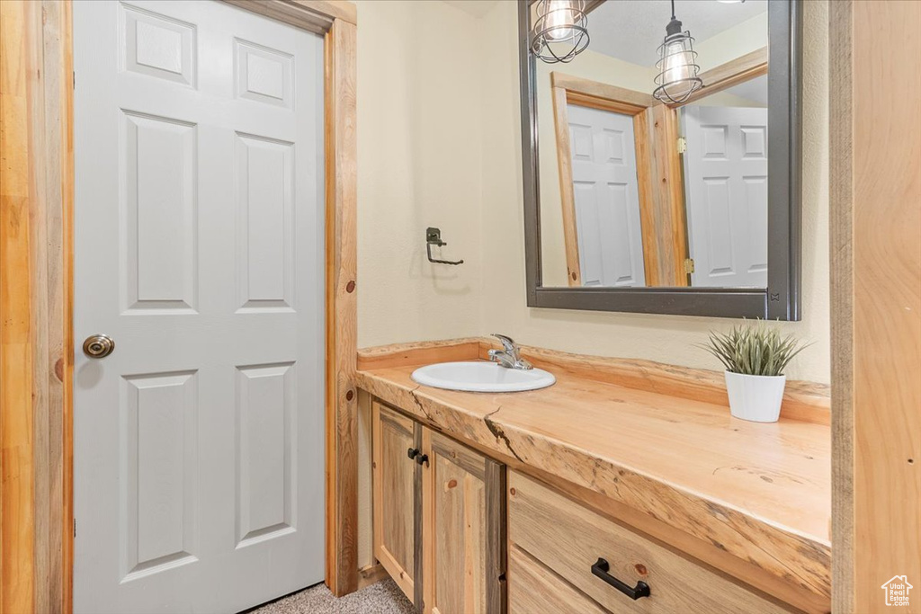 Bathroom featuring vanity
