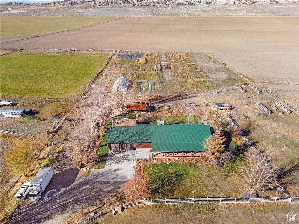 Bird's eye view with a rural view