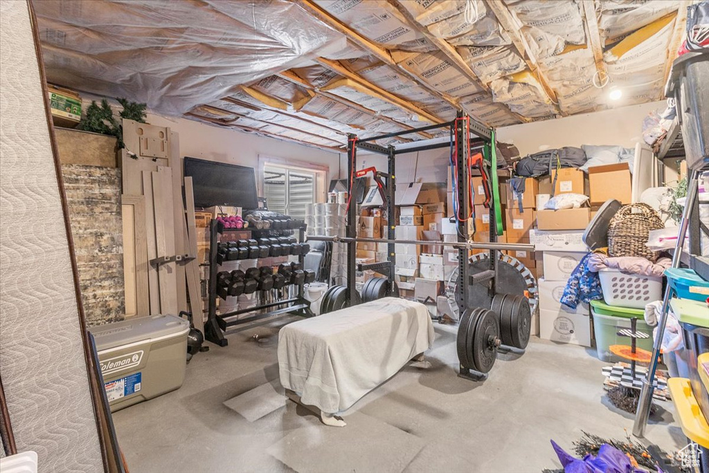 View of basement