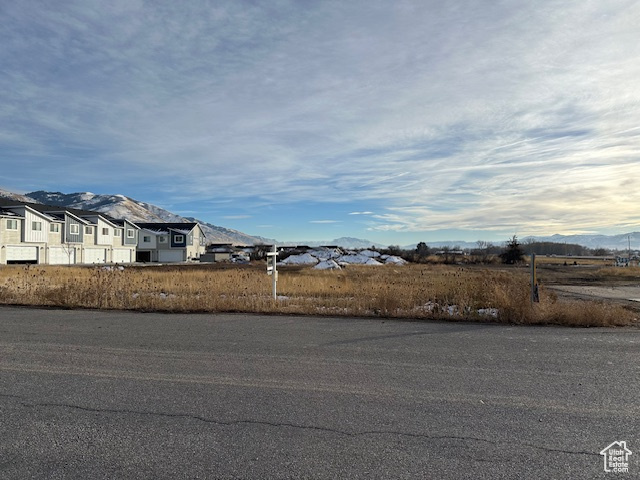 View of street featuring a mountain view