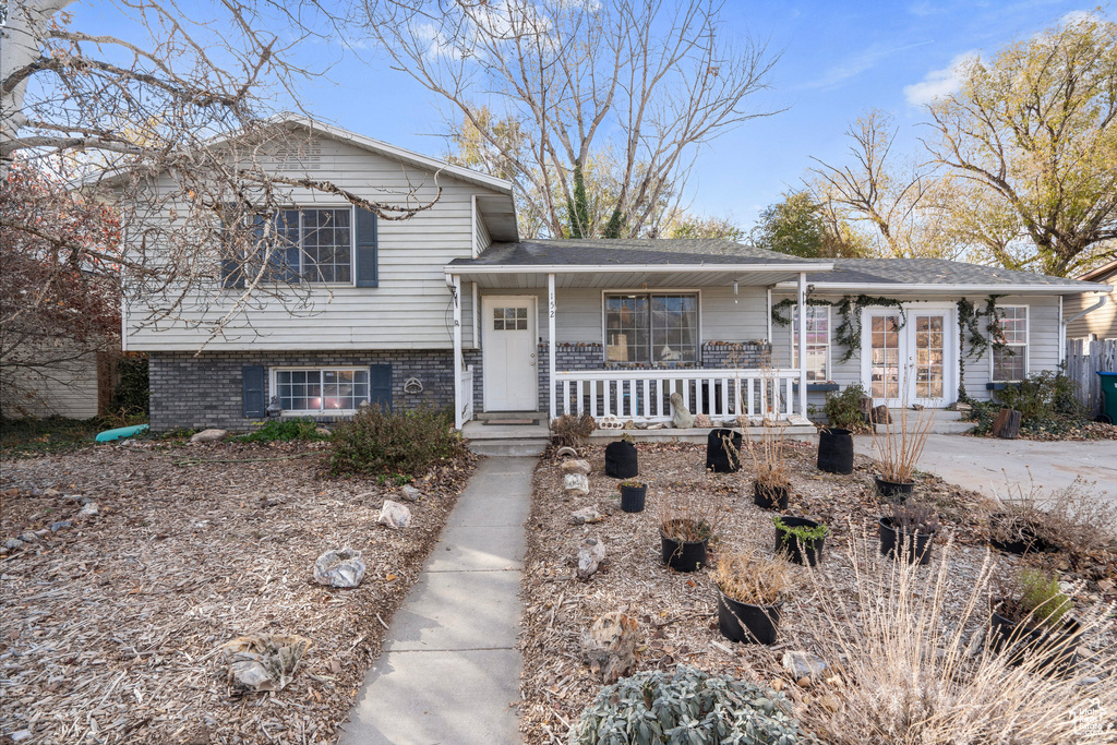 View of split level home