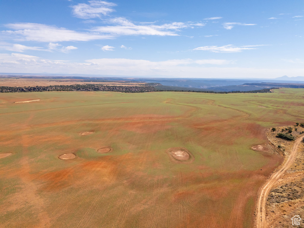 Aerial view with a rural view