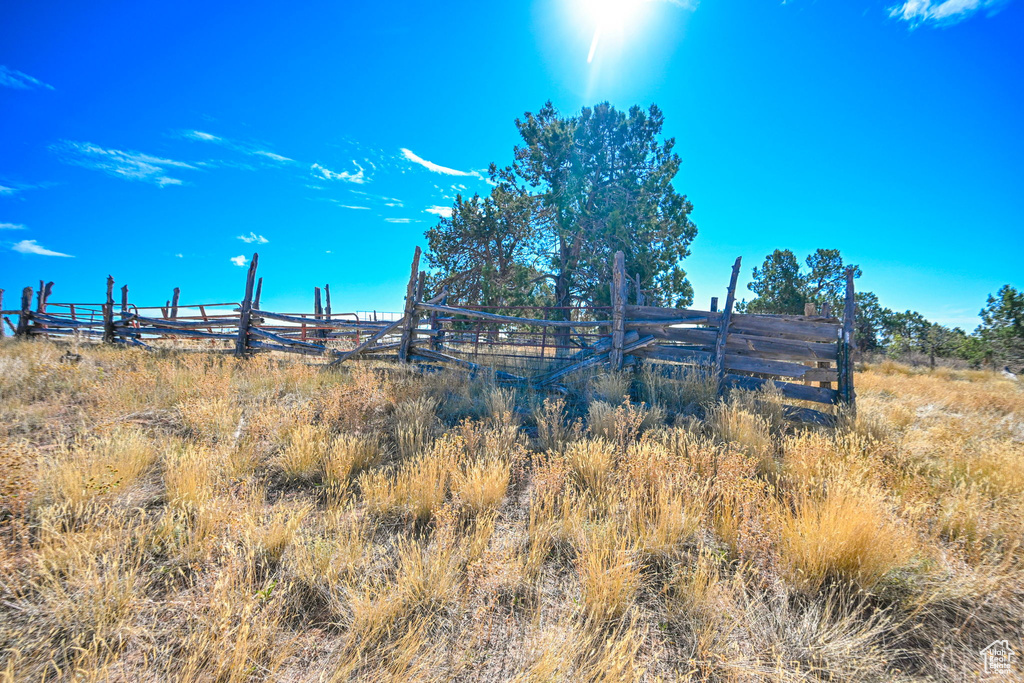 Exterior space featuring a rural view