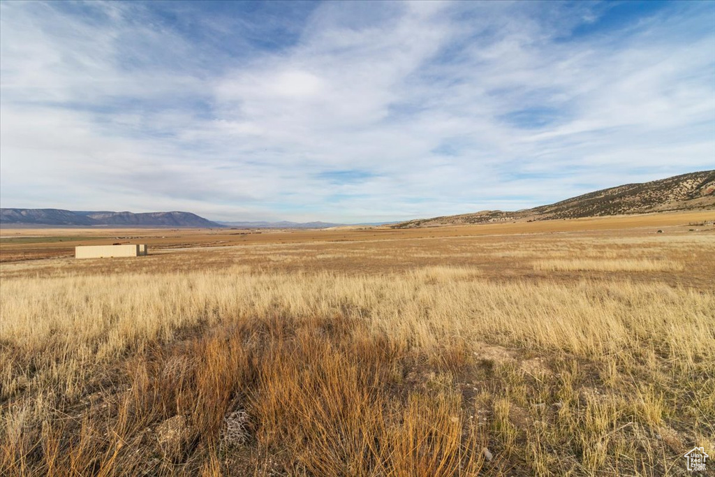 View of mountain feature with a rural view