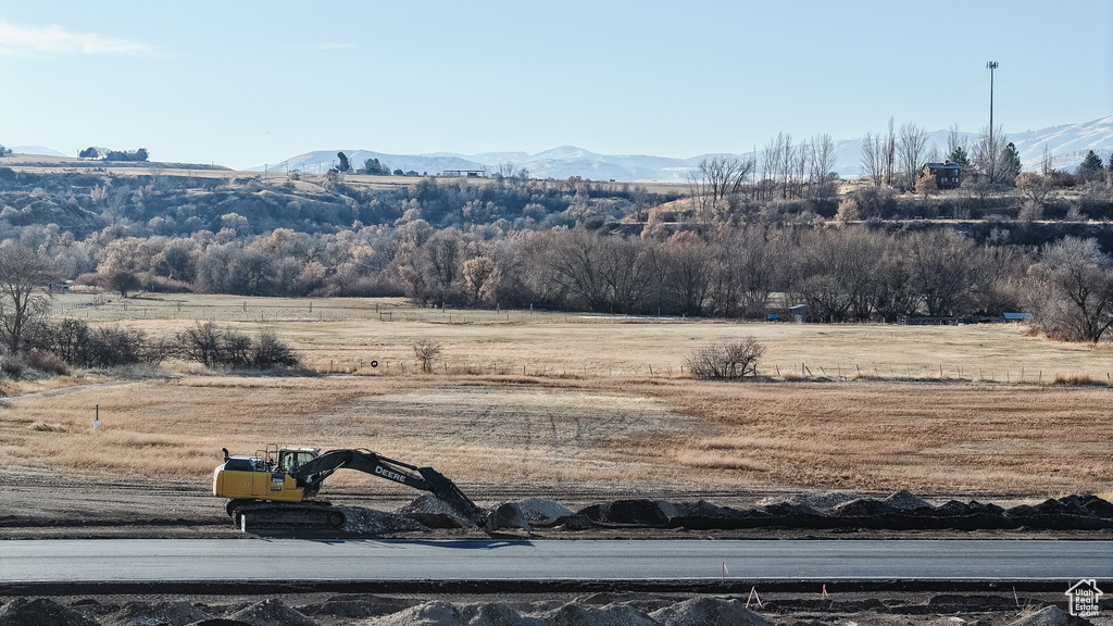 Property view of mountains featuring a rural view