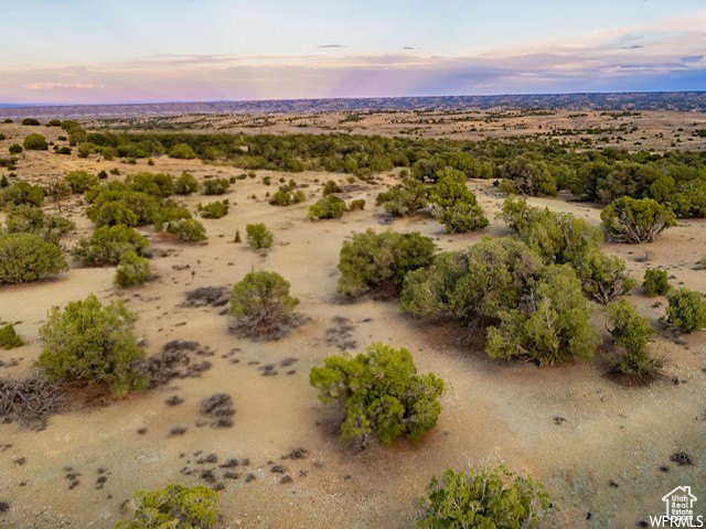 View of aerial view at dusk