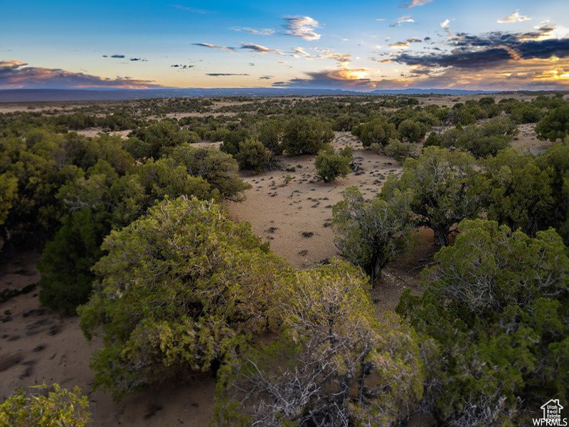 View of aerial view at dusk