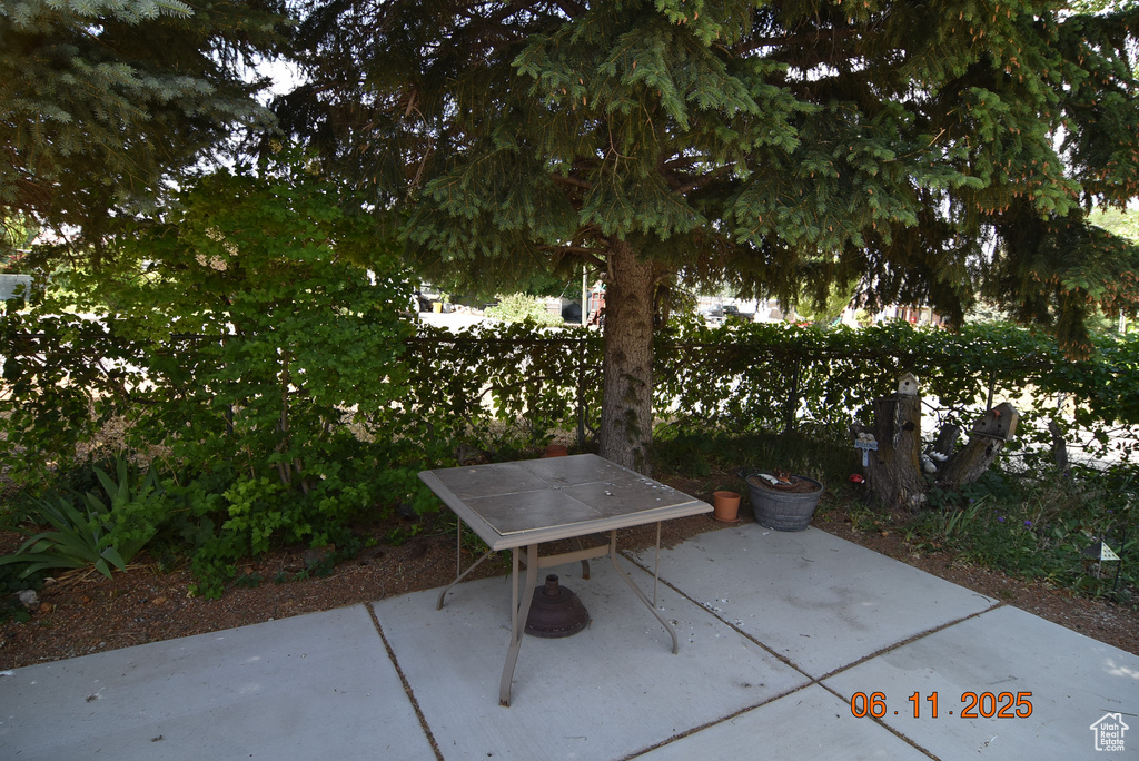 View of patio