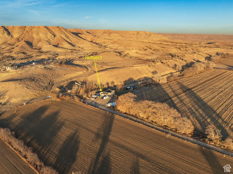 Bird\'s eye view featuring a rural view