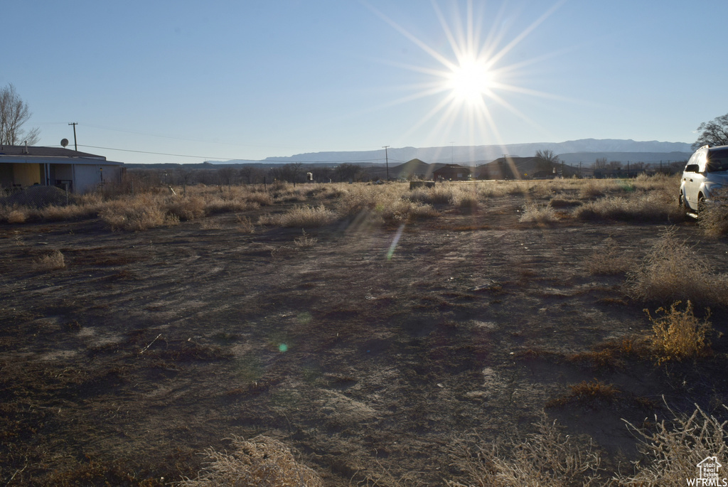 View of mountain feature featuring a rural view