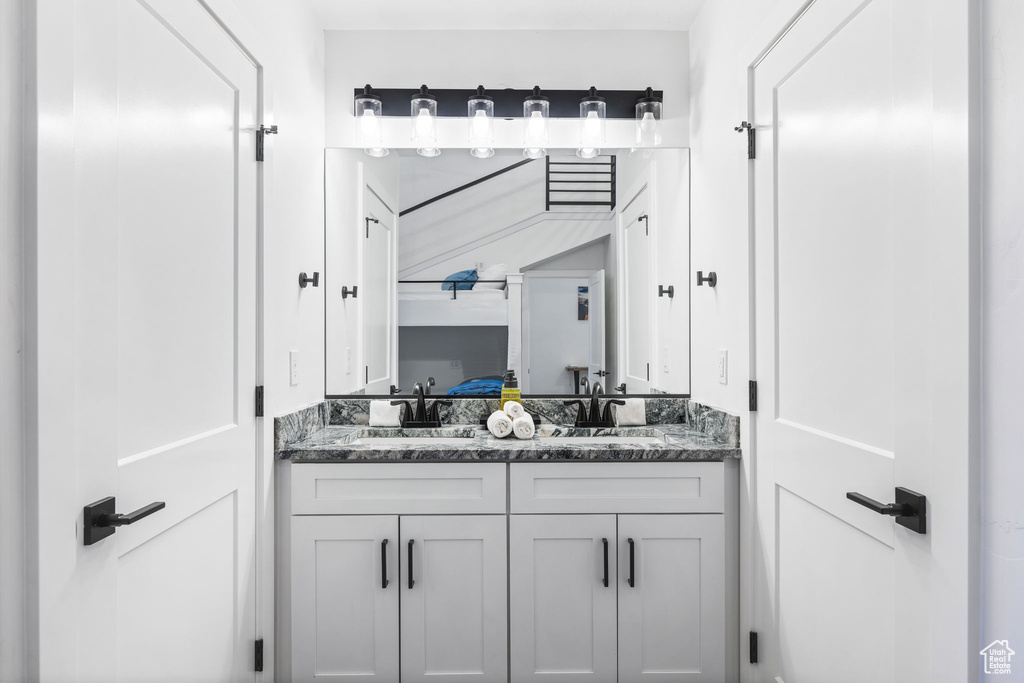 Bathroom featuring vanity