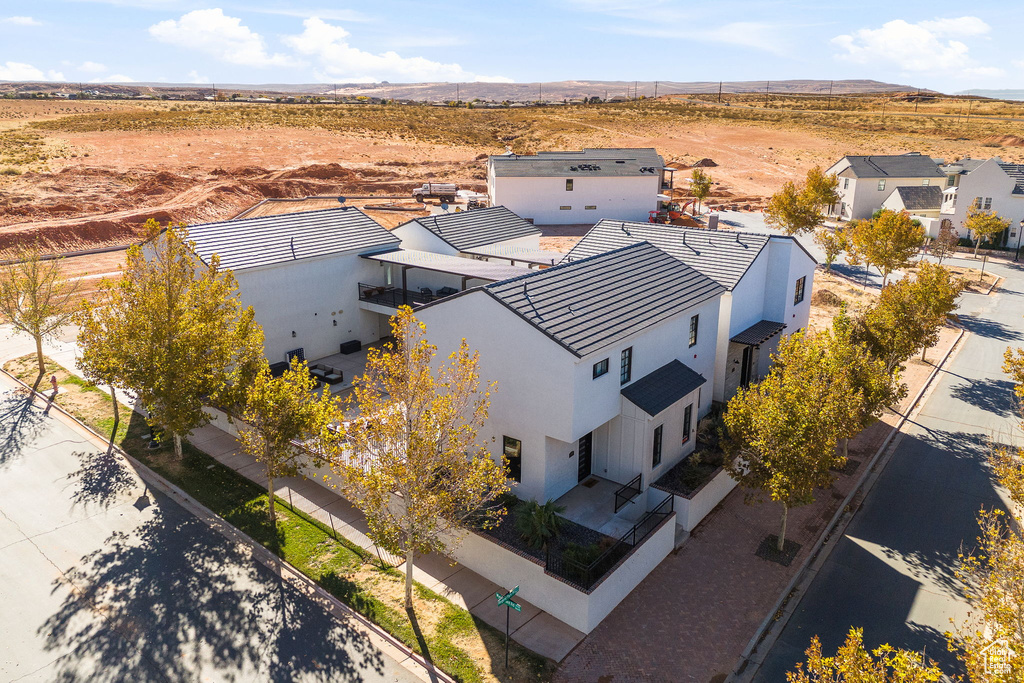 Birds eye view of property