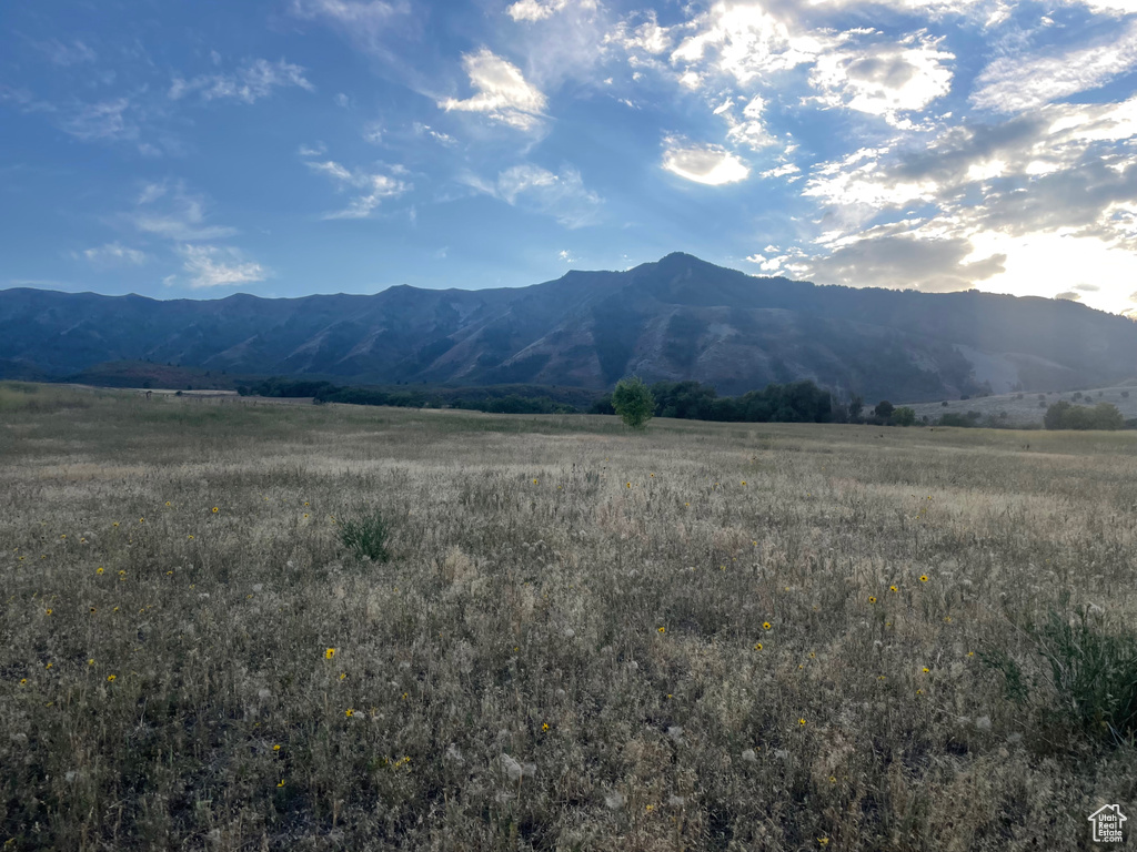 View of mountain feature featuring a rural view