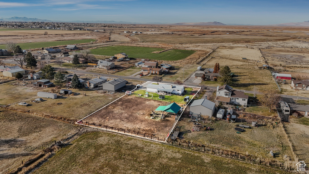 Bird's eye view with a rural view