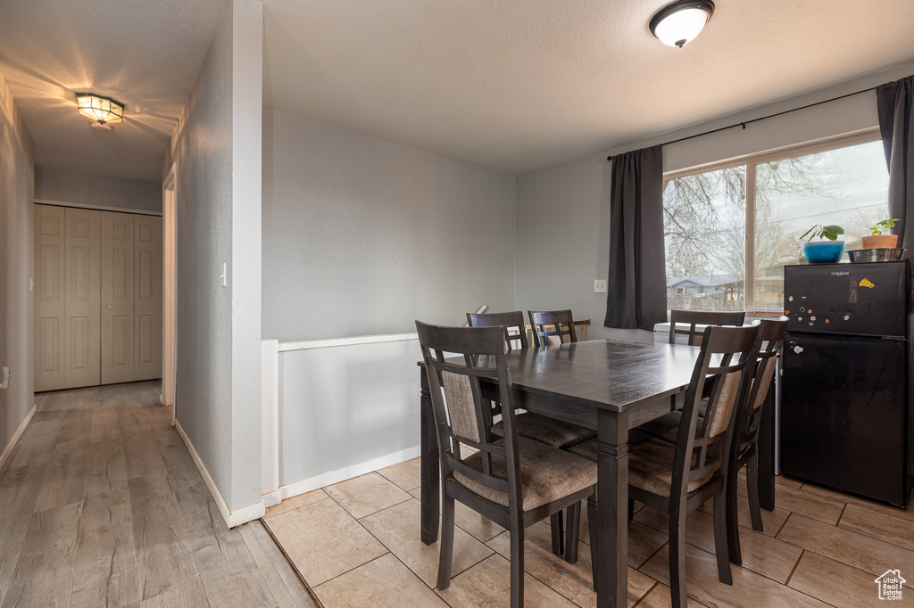 Dining area featuring light hardwood / wood-style floors