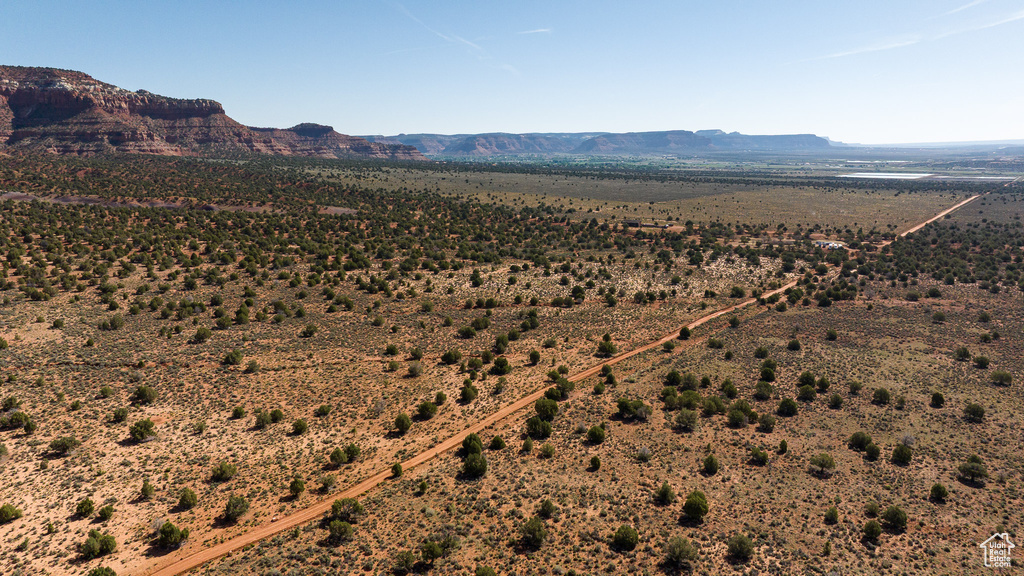 View of mountain background featuring a desert landscape and rural landscape