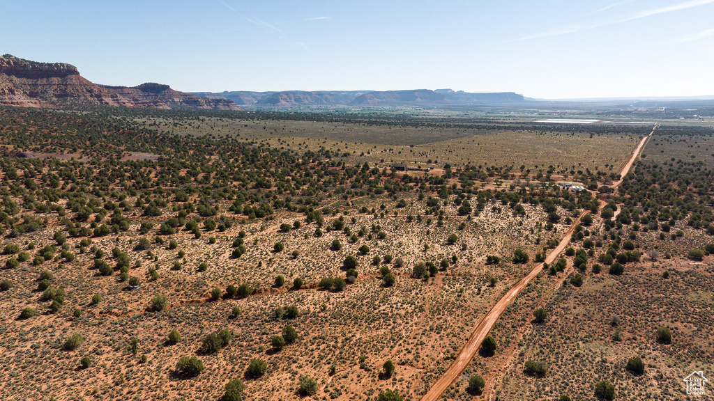 View of mountain background featuring a desert landscape and rural landscape