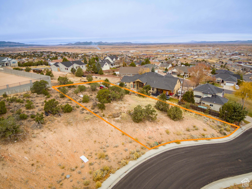 Birds eye view of property