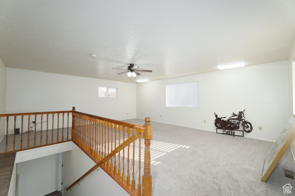 Hall with carpet floors