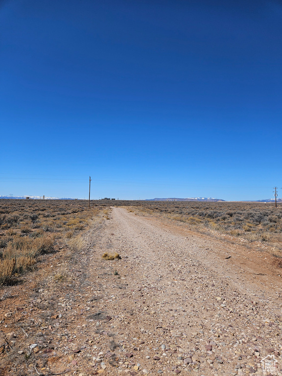 View of road with a rural view