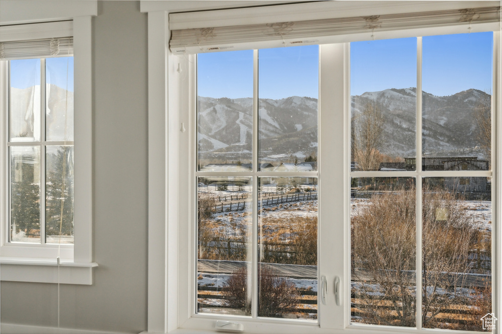Details featuring a mountain view