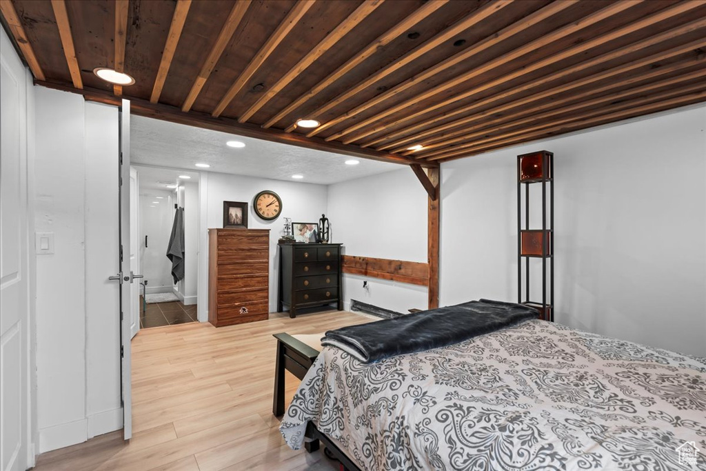 Bedroom featuring light hardwood / wood-style flooring