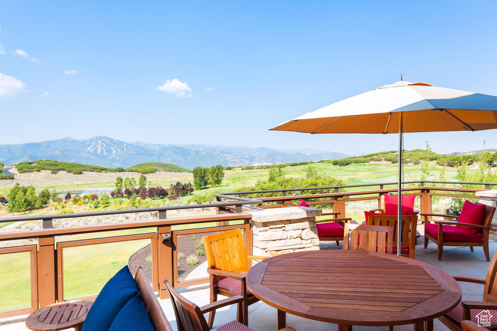 View of mountain backdrop