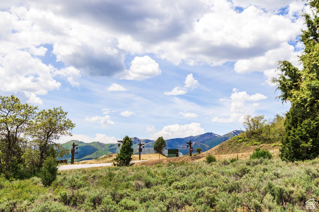 View of mountain backdrop