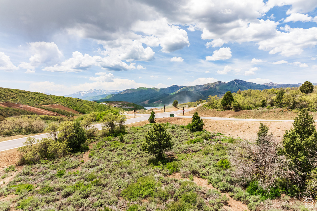 View of mountain background