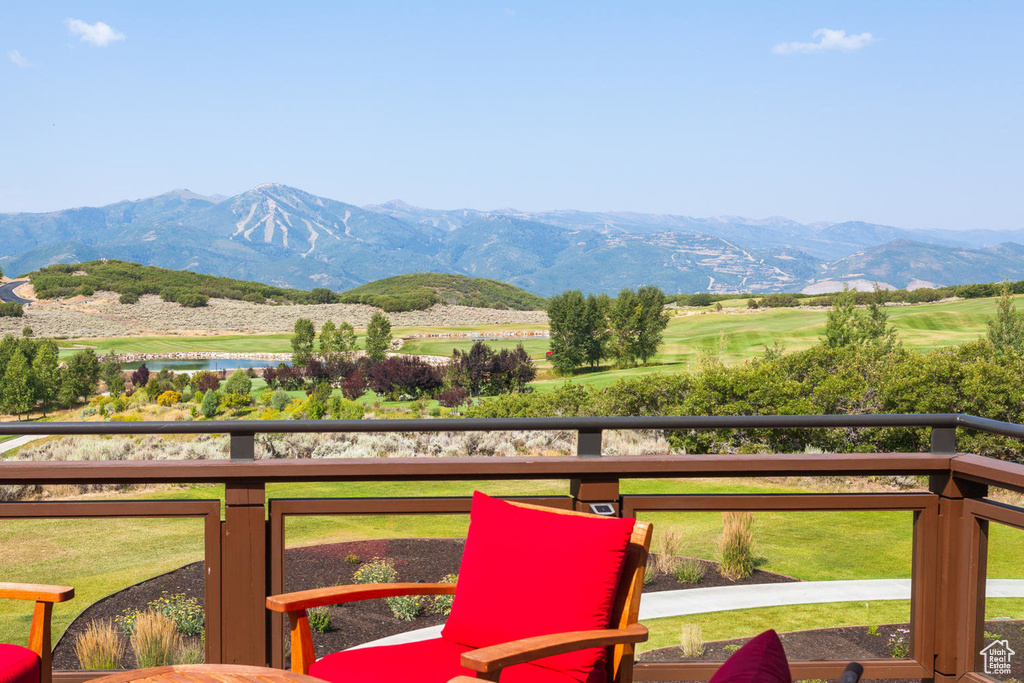 View of mountain background