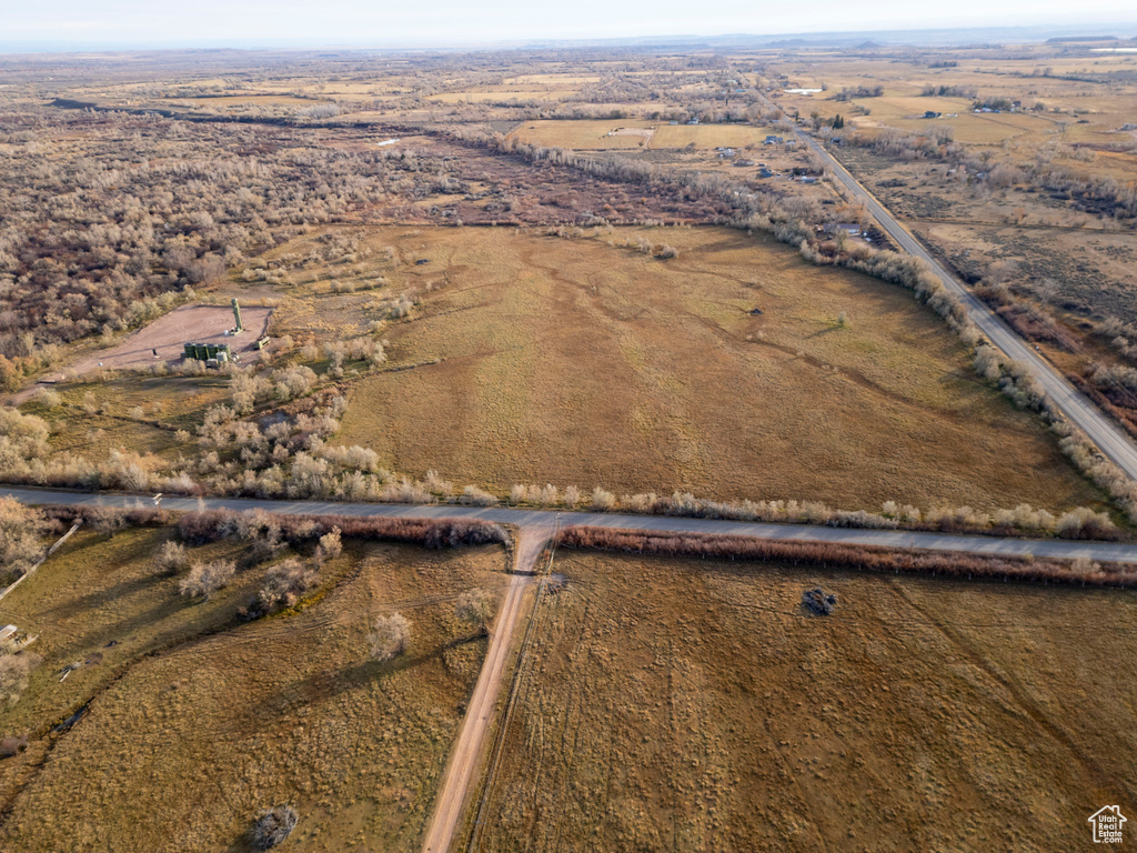 Aerial view with a rural view