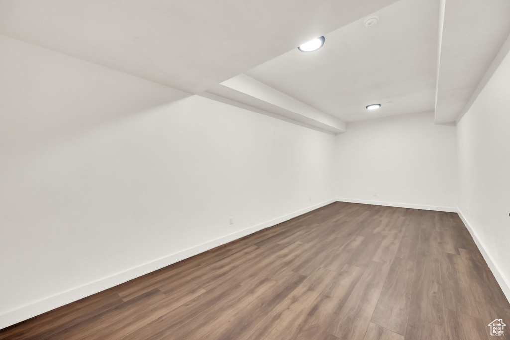 Interior space featuring hardwood / wood-style floors