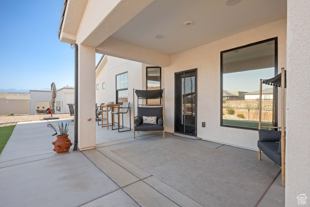 View of patio